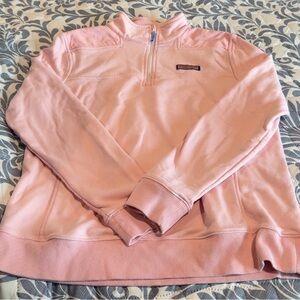 Vineyard Vines Light Pink Half-Zip Sweater
